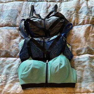 Victoria’s Secret Sports Bra Set - Black, Blue, Green